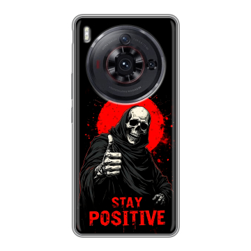 Силиконовый чехол на ZTE Nubia Z50S Pro с принтом смешной скелет