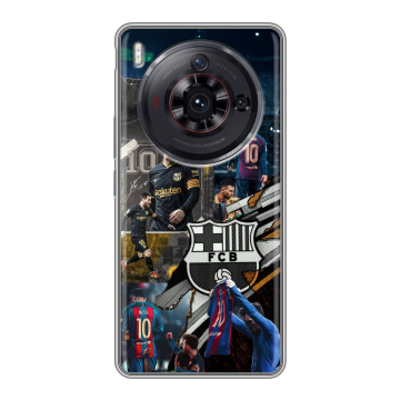 Силиконовый чехол на ZTE Nubia Z50S Pro с принтом Messi Barcelona
