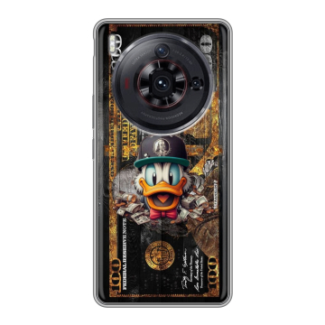 Силиконовый чехол на ZTE Nubia Z50S Pro с принтом Дональд Дак Доллар