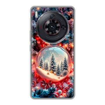 Силиконовый чехол на ZTE Nubia Z50S Pro с принтом Новый год