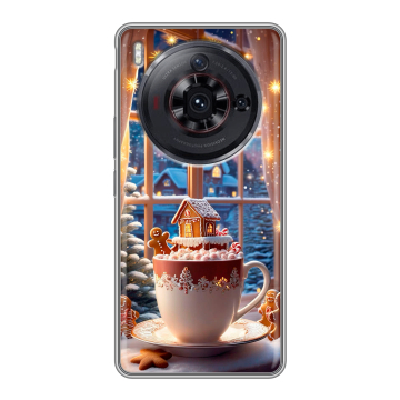 Силиконовый чехол на ZTE Nubia Z50S Pro с принтом Новый год