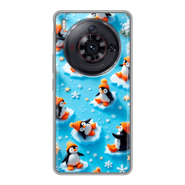Силиконовый чехол на ZTE Nubia Z50S Pro с принтом Новый год