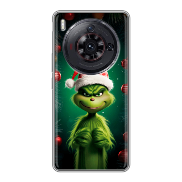Силиконовый чехол на ZTE Nubia Z50S Pro с принтом Гринч Новый год Рождество