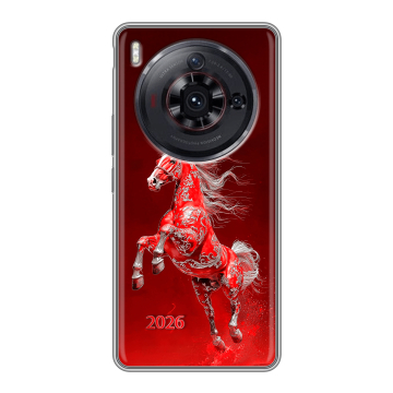 Силиконовый чехол на ZTE Nubia Z50S Pro с принтом Новый год