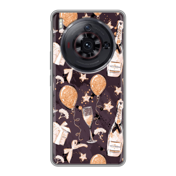 Силиконовый чехол на ZTE Nubia Z50S Pro с принтом Новый год