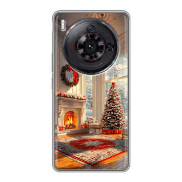 Силиконовый чехол на ZTE Nubia Z50S Pro с принтом Новый год