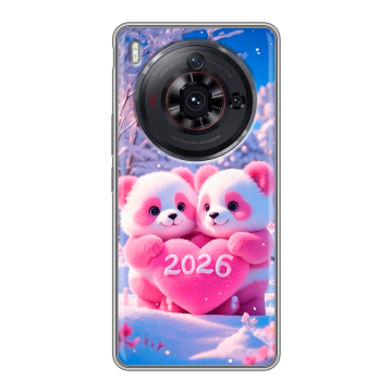 Силиконовый чехол на ZTE Nubia Z50S Pro с принтом Новый год
