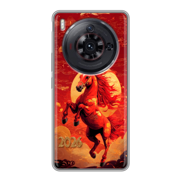 Силиконовый чехол на ZTE Nubia Z50S Pro с принтом Новый год