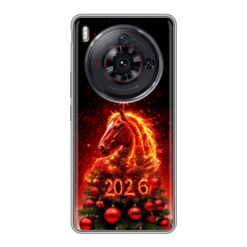 Силиконовый чехол на ZTE Nubia Z50S Pro с принтом Новый год