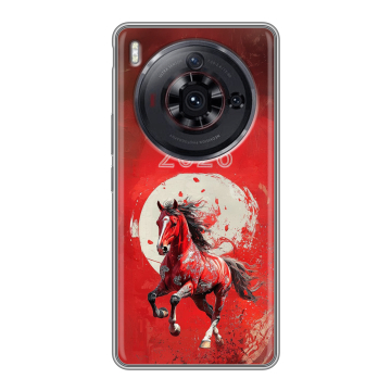 Силиконовый чехол на ZTE Nubia Z50S Pro с принтом Новый год