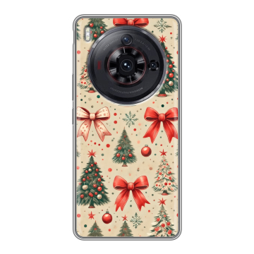 Силиконовый чехол на ZTE Nubia Z50S Pro с принтом Новый год