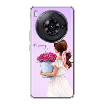 Силиконовый чехол на ZTE Nubia Z50S Pro с принтом женский