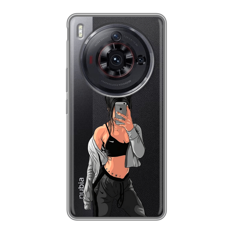Силиконовый чехол на ZTE Nubia Z50S Pro с принтом Женские принты Силиконовый чехол на ZTE Nubia Z50S Pro с принтом Женские принты