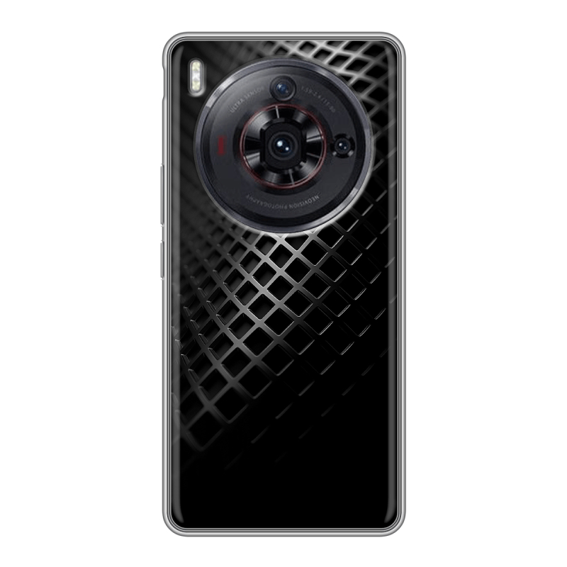 Силиконовый чехол на ZTE Nubia Z50S Pro с принтом Текстура металла Силиконовый чехол на ZTE Nubia Z50S Pro с принтом Текстура металла