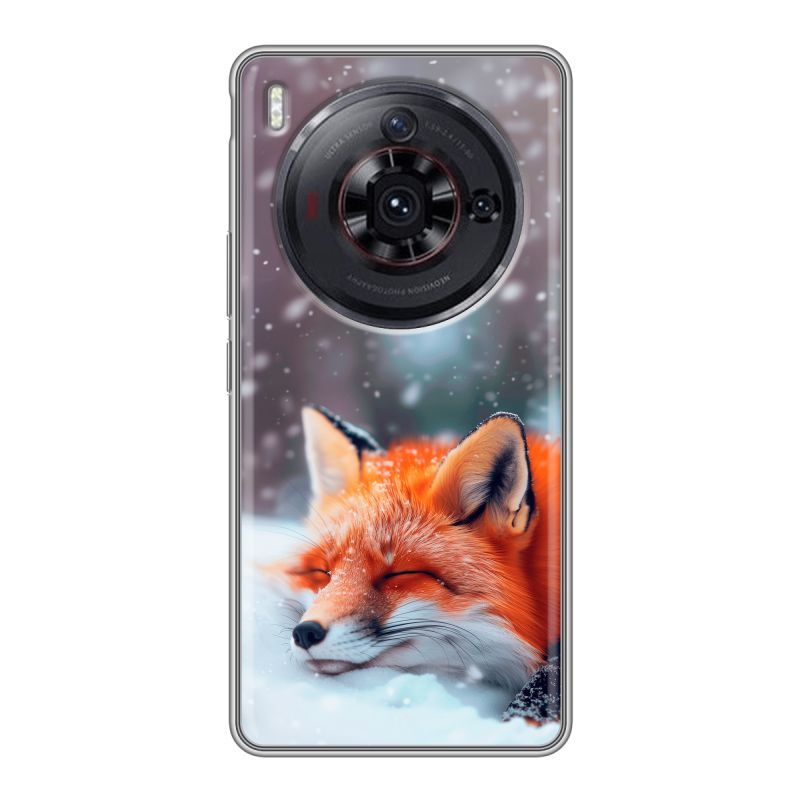 Силиконовый чехол на ZTE Nubia Z50S Pro с принтом лиса Силиконовый чехол на ZTE Nubia Z50S Pro с принтом лиса
