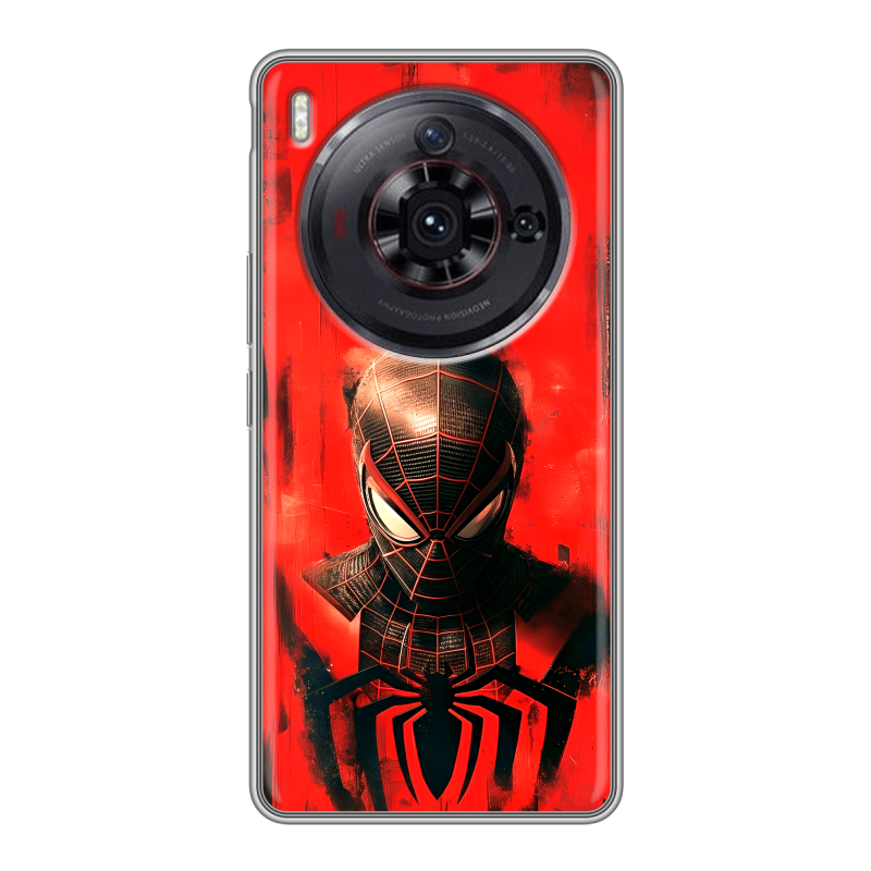 Силиконовый чехол на ZTE Nubia Z50S Pro с принтом человек паук spiderman Силиконовый чехол на ZTE Nubia Z50S Pro с принтом человек паук spiderman