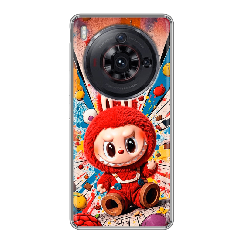 Силиконовый чехол на ZTE Nubia Z50S Pro с принтом Labubu Лабубу Силиконовый чехол на ZTE Nubia Z50S Pro с принтом Labubu Лабубу