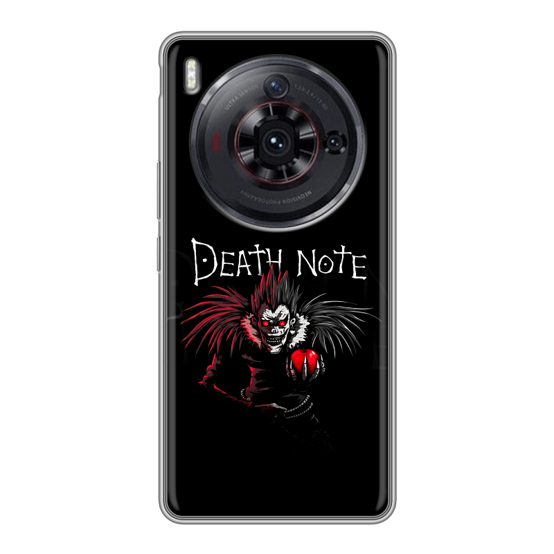 Силиконовый чехол на ZTE Nubia Z50S Pro с принтом Death note Тетрадь смерти Силиконовый чехол на ZTE Nubia Z50S Pro с принтом Death note Тетрадь смерти
