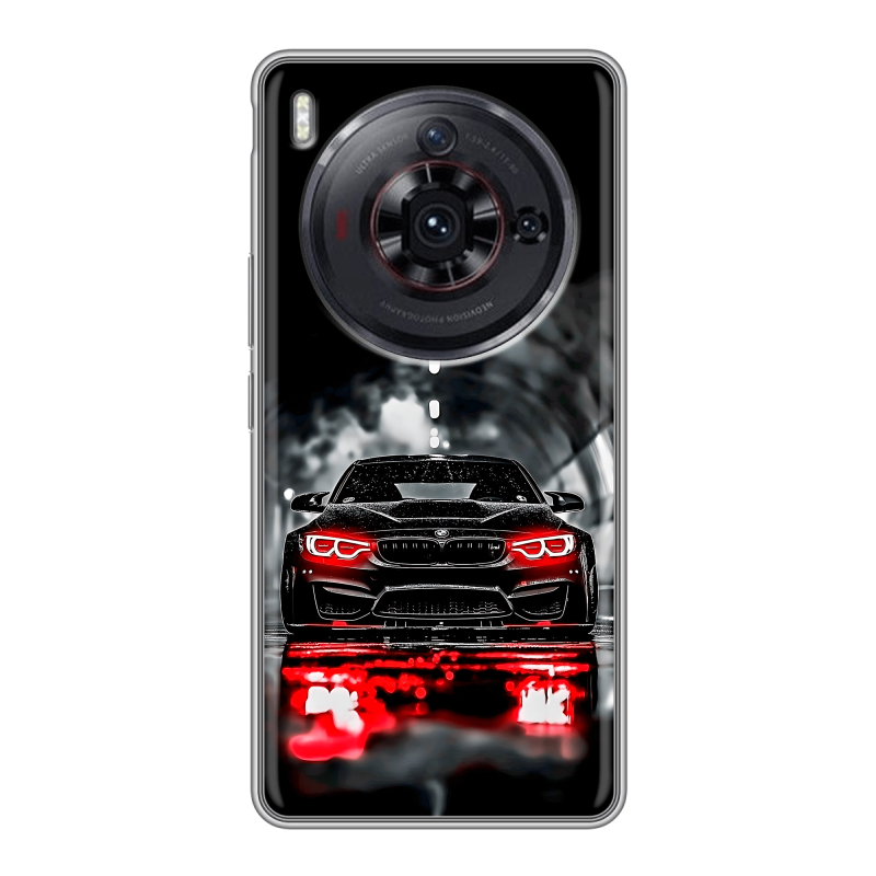 Силиконовый чехол на ZTE Nubia Z50S Pro с принтом BMW БМВ Силиконовый чехол на ZTE Nubia Z50S Pro с принтом BMW БМВ