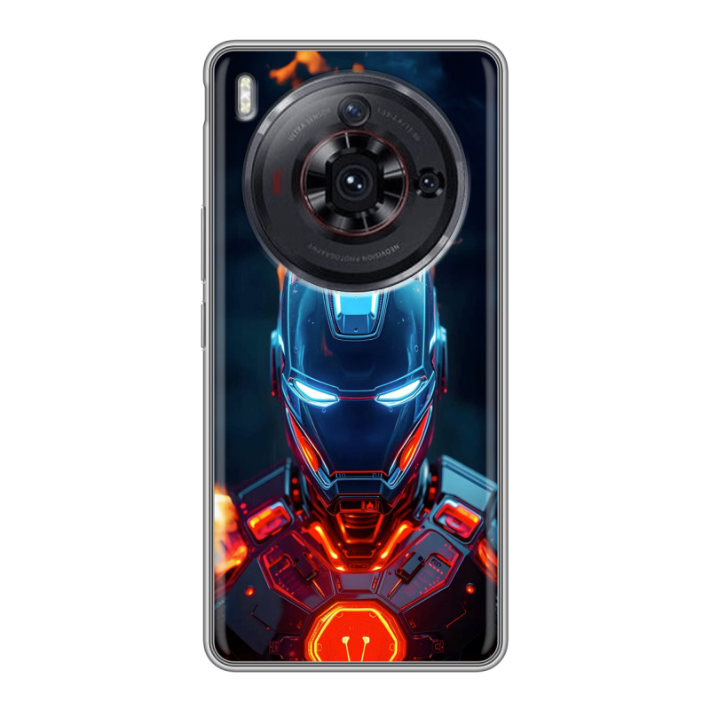 Силиконовый чехол на ZTE Nubia Z50S Pro с принтом IronMan Железный человек Силиконовый чехол на ZTE Nubia Z50S Pro с принтом IronMan Железный человек