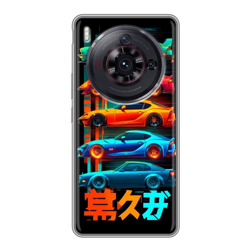 Силиконовый чехол на ZTE Nubia Z50S Pro с принтом машины тачки Силиконовый чехол на ZTE Nubia Z50S Pro с принтом машины тачки