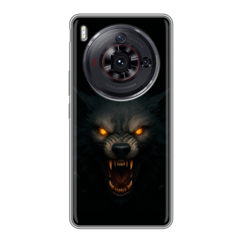 Силиконовый чехол на ZTE Nubia Z50S Pro с принтом Волк Силиконовый чехол на ZTE Nubia Z50S Pro с принтом Волк