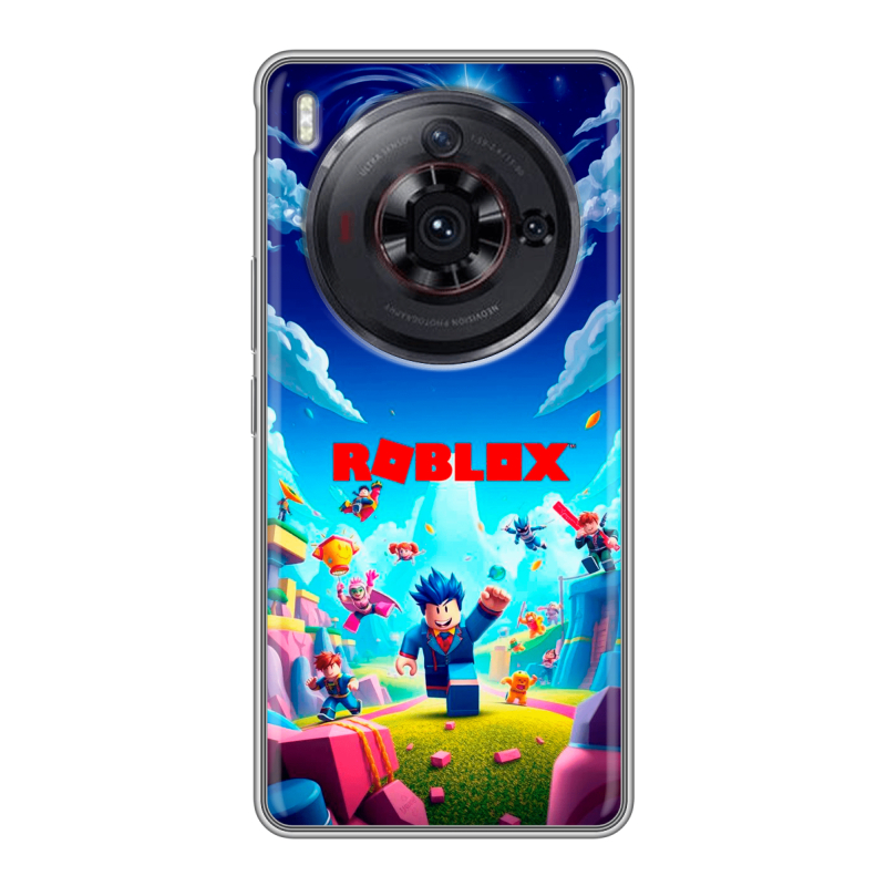 Силиконовый чехол на ZTE Nubia Z50S Pro с принтом Roblox Роблокс Силиконовый чехол на ZTE Nubia Z50S Pro с принтом Roblox Роблокс