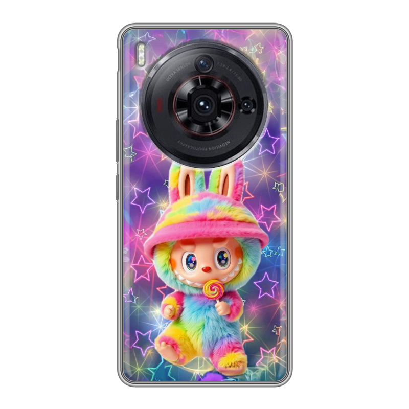 Силиконовый чехол на ZTE Nubia Z50S Pro с принтом Labubu Лабубу Силиконовый чехол на ZTE Nubia Z50S Pro с принтом Labubu Лабубу