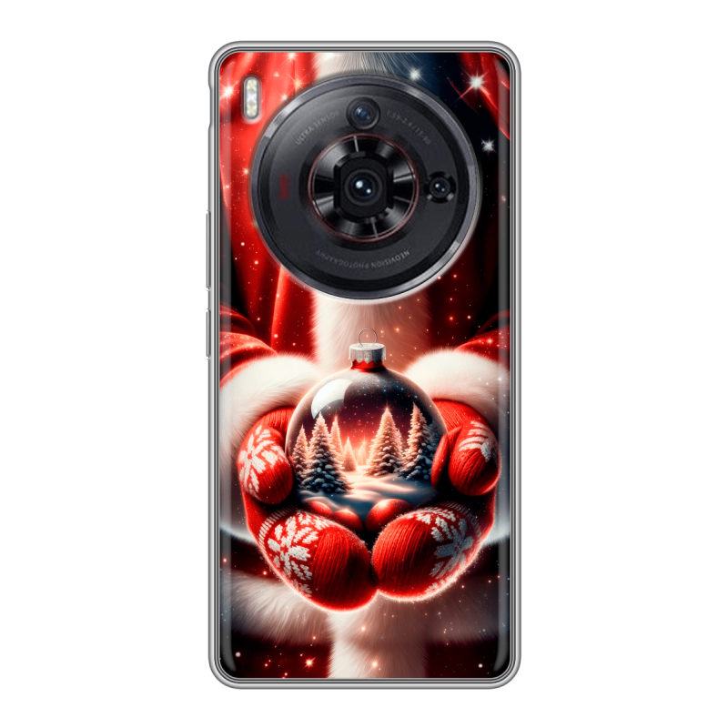 Силиконовый чехол на ZTE Nubia Z50S Pro с принтом Новый год Силиконовый чехол на ZTE Nubia Z50S Pro с принтом Новый год