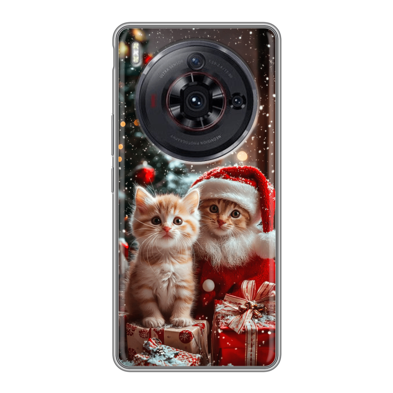Силиконовый чехол на ZTE Nubia Z50S Pro с принтом Новый год Силиконовый чехол на ZTE Nubia Z50S Pro с принтом Новый год
