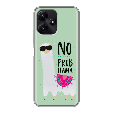 Силиконовый чехол на Xiaomi Poco M6 Pro 5G с принтом Лама Силиконовый чехол на Xiaomi Poco M6 Pro 5G с принтом Лама