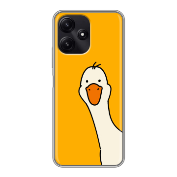 Силиконовый чехол на Xiaomi Poco M6 Pro 5G с принтом Утка Силиконовый чехол на Xiaomi Poco M6 Pro 5G с принтом Утка
