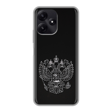 Силиконовый чехол на Xiaomi Poco M6 Pro 5G с принтом Герб России Силиконовый чехол на Xiaomi Poco M6 Pro 5G с принтом Герб России