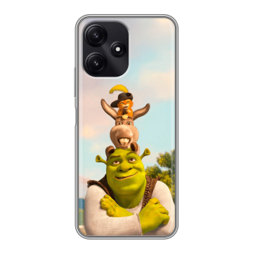 Силиконовый чехол на Xiaomi Poco M6 Pro 5G с принтом Шрек Shrek Силиконовый чехол на Xiaomi Poco M6 Pro 5G с принтом Шрек Shrek