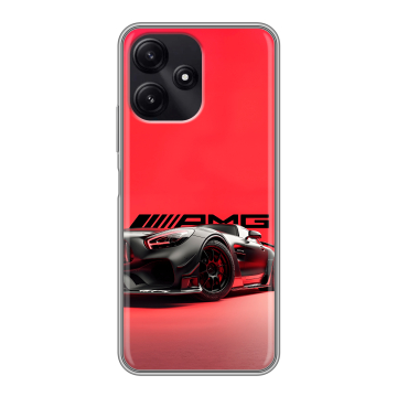 Силиконовый чехол на Xiaomi Poco M6 Pro 5G с принтом Мерседес Mercedes AMG Силиконовый чехол на Xiaomi Poco M6 Pro 5G с принтом Мерседес Mercedes AMG