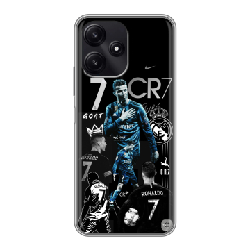 Силиконовый чехол на Xiaomi Poco M6 Pro 5G с принтом Реал Роналдо Силиконовый чехол на Xiaomi Poco M6 Pro 5G с принтом Реал Роналдо