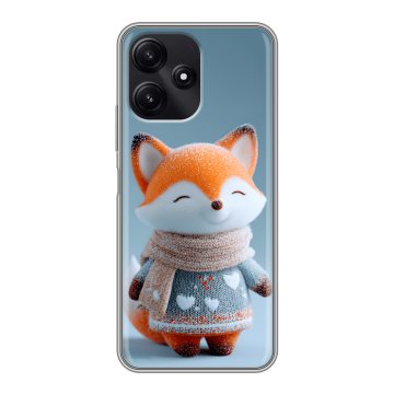 Силиконовый чехол на Xiaomi Poco M6 Pro 5G с принтом Лиса Силиконовый чехол на Xiaomi Poco M6 Pro 5G с принтом Лиса