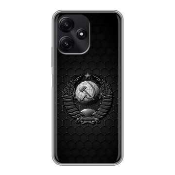Силиконовый чехол на Xiaomi Poco M6 Pro 5G с принтом Герб Флаг СССР Силиконовый чехол на Xiaomi Poco M6 Pro 5G с принтом Герб Флаг СССР