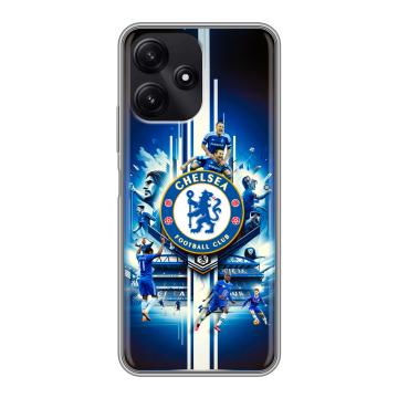 Силиконовый чехол на Xiaomi Poco M6 Pro 5G с принтом Chelsea Челси Силиконовый чехол на Xiaomi Poco M6 Pro 5G с принтом Chelsea Челси