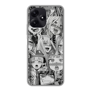 Силиконовый чехол на Xiaomi Poco M6 Pro 5G с принтом Ahegao Ахегао Аниме Силиконовый чехол на Xiaomi Poco M6 Pro 5G с принтом Ahegao Ахегао Аниме