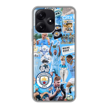 Силиконовый чехол на Xiaomi Poco M6 Pro 5G с принтом Man City Манчестер Сити Силиконовый чехол на Xiaomi Poco M6 Pro 5G с принтом Man City Манчестер Сити