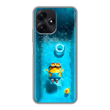 Силиконовый чехол на Xiaomi Poco M6 Pro 5G с принтом Миньоны