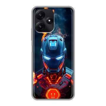 Силиконовый чехол на Xiaomi Poco M6 Pro 5G с принтом IronMan Железный человек Силиконовый чехол на Xiaomi Poco M6 Pro 5G с принтом IronMan Железный человек