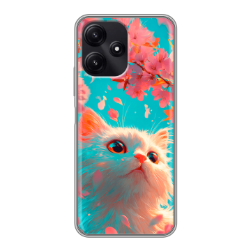 Силиконовый чехол на Xiaomi Poco M6 Pro 5G с принтом Красивый кот Силиконовый чехол на Xiaomi Poco M6 Pro 5G с принтом Красивый кот