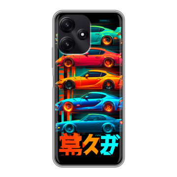 Силиконовый чехол на Xiaomi Poco M6 Pro 5G с принтом машины тачки Силиконовый чехол на Xiaomi Poco M6 Pro 5G с принтом машины тачки