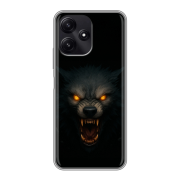 Силиконовый чехол на Xiaomi Poco M6 Pro 5G с принтом Волк Силиконовый чехол на Xiaomi Poco M6 Pro 5G с принтом Волк