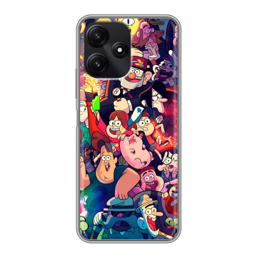 Силиконовый чехол на Xiaomi Poco M6 Pro 5G с принтом Gravity Falls Гравити Фолз