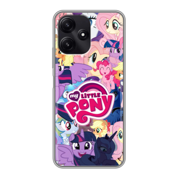 Силиконовый чехол на Xiaomi Poco M6 Pro 5G с принтом My little pony Дружба чудо Силиконовый чехол на Xiaomi Poco M6 Pro 5G с принтом My little pony Дружба чудо