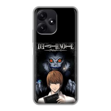 Силиконовый чехол на Xiaomi Poco M6 Pro 5G с принтом Death note Тетрадь смерти Силиконовый чехол на Xiaomi Poco M6 Pro 5G с принтом Death note Тетрадь смерти