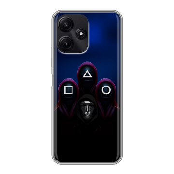 Силиконовый чехол на Xiaomi Poco M6 Pro 5G с принтом Игра Кальмара Силиконовый чехол на Xiaomi Poco M6 Pro 5G с принтом Игра Кальмара